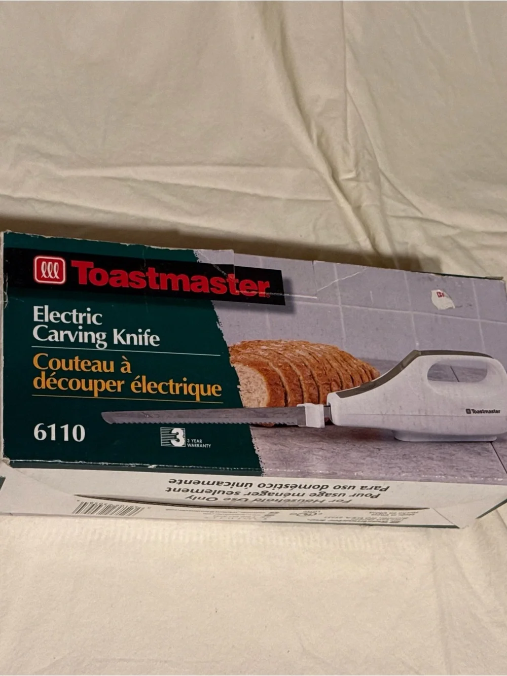 Vintage 1990s Toastmaster 6110 Electric Carving Knife NIB Complete NOS